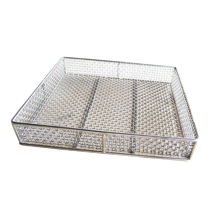 Customized Stainless Steel Storage Basket Multi-Purpose Metal Wire Mesh Storage Basket Large and Universal Wire Basket