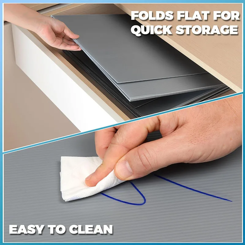 Waterproof Plastic Privacy Shield Divider Grey Students Desk Dividers Study Carrel Folder Boards for Student Desks