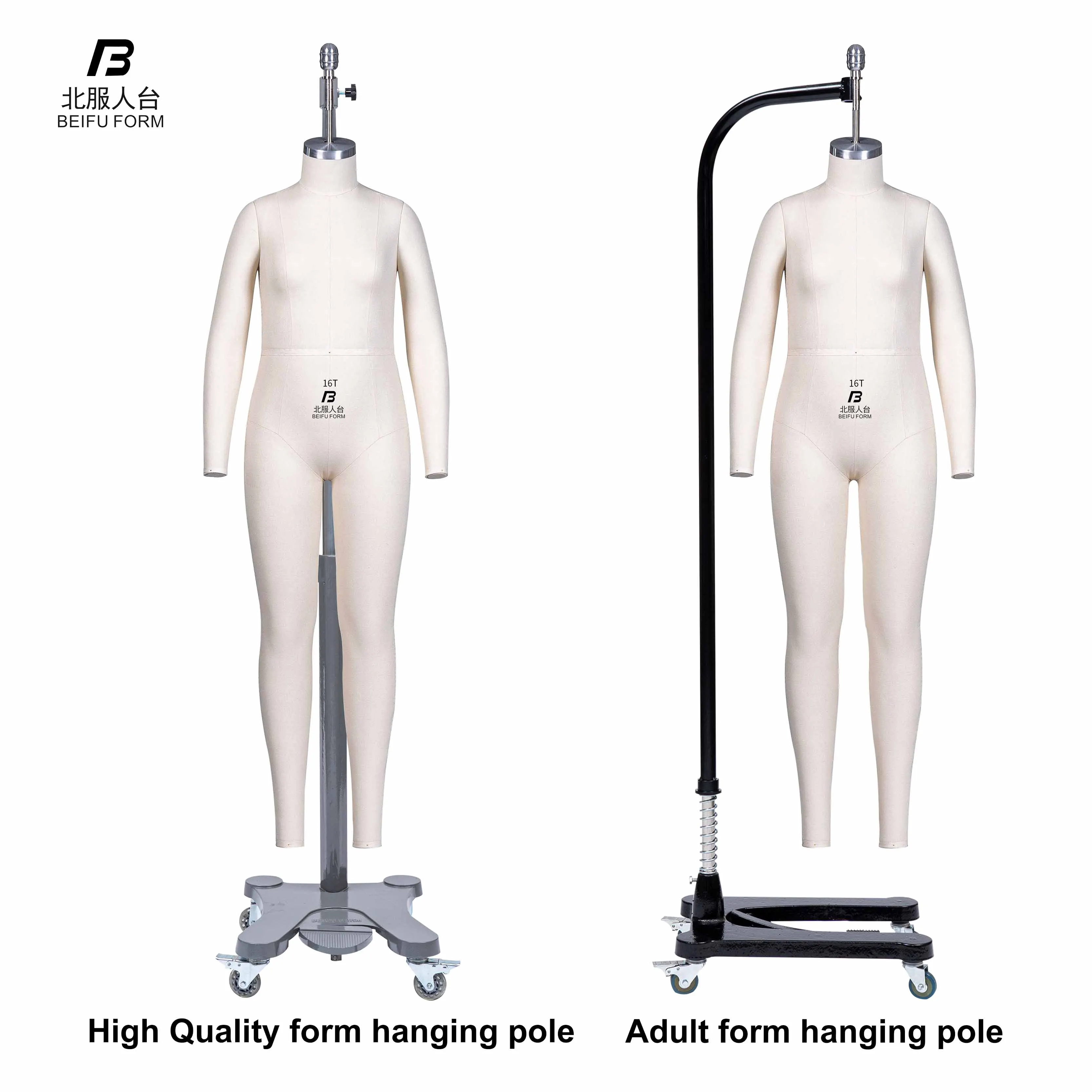 Beifuform USA girls mannequin size 16T dress form full body for sewing manikin designer female dummy designed for teenagers
