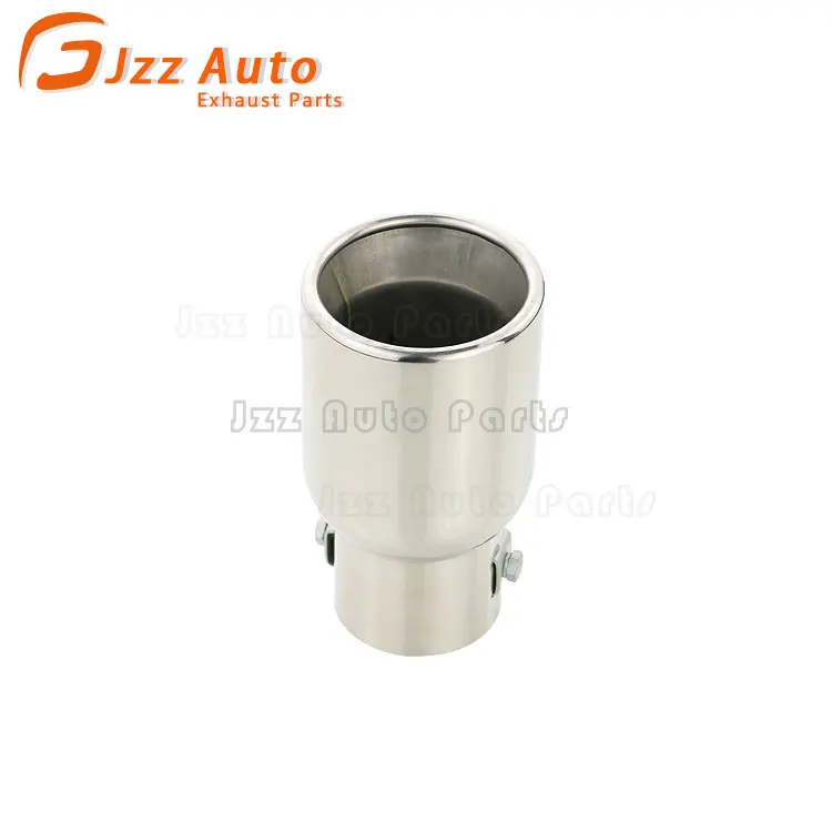 Single Exit Hole Exhaust System Replacement Parts Round-rolled Tips Universal Ponteira De Escape Muffler End Tips Custom Logo