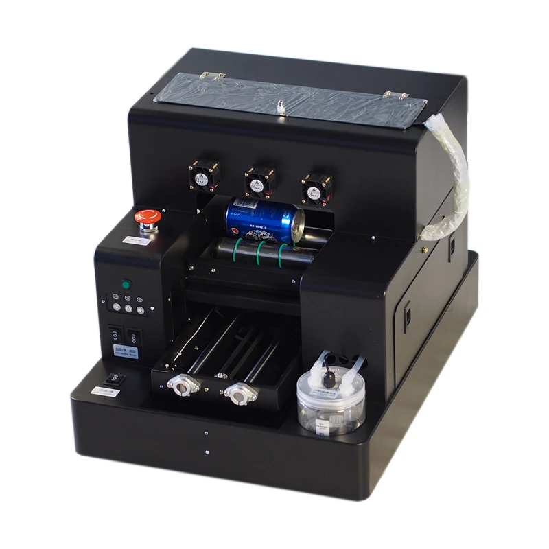 small hybrid uv flatbed bottle printer a4 with rotary device
