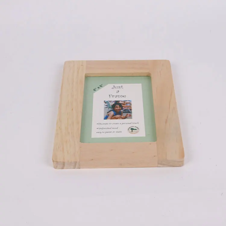 custom pine wood picture frame unfinished wooden photo frames wholesale