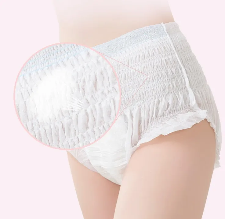 Kafurou Women Female Period Pants Disposable Sanitary Napkin Panties for Menstruation