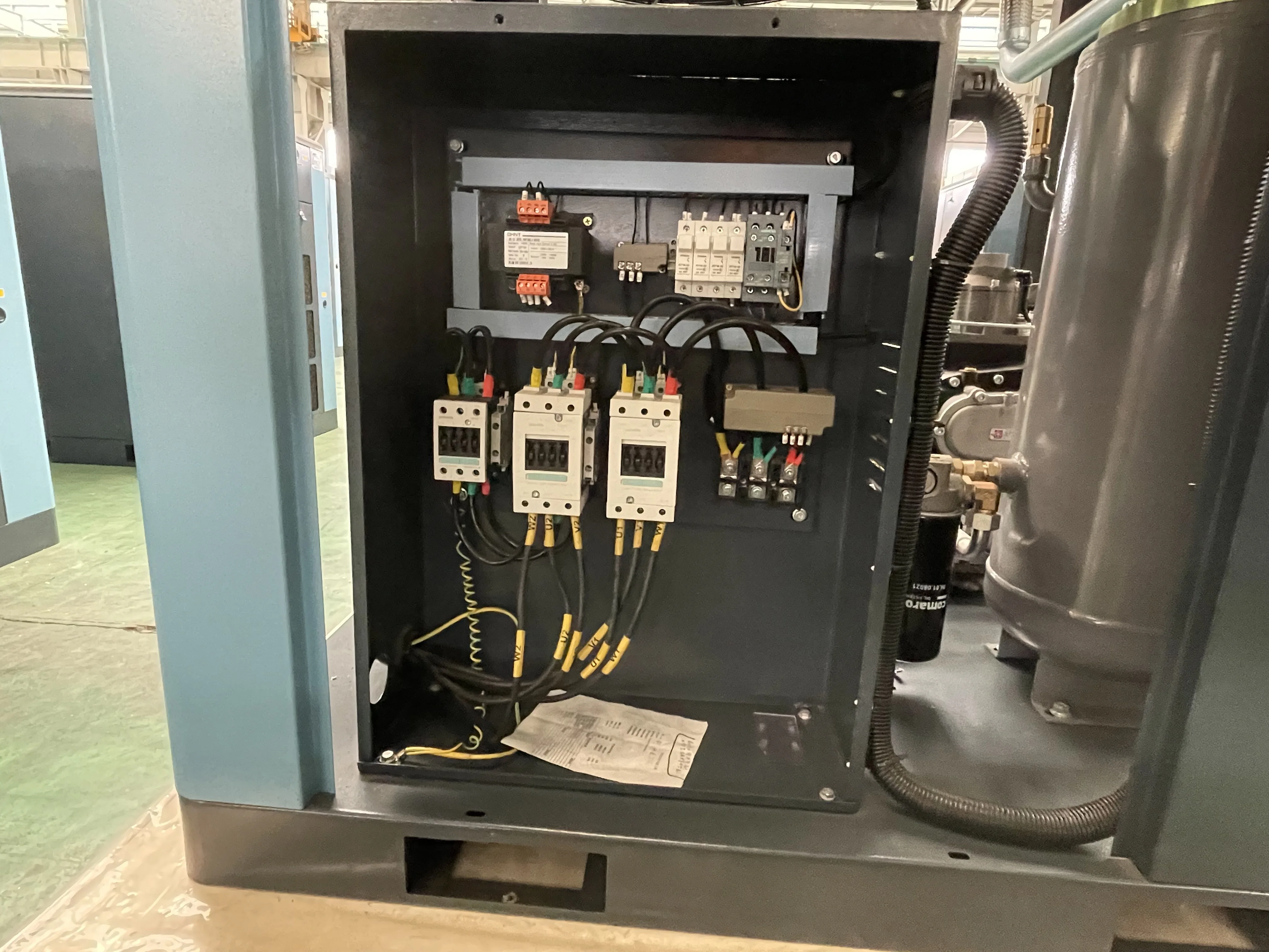 Промышленность VSD VOLG 15T используемая в лазерной машине винтовой интегрированный воздушный компрессор все одном воздушные