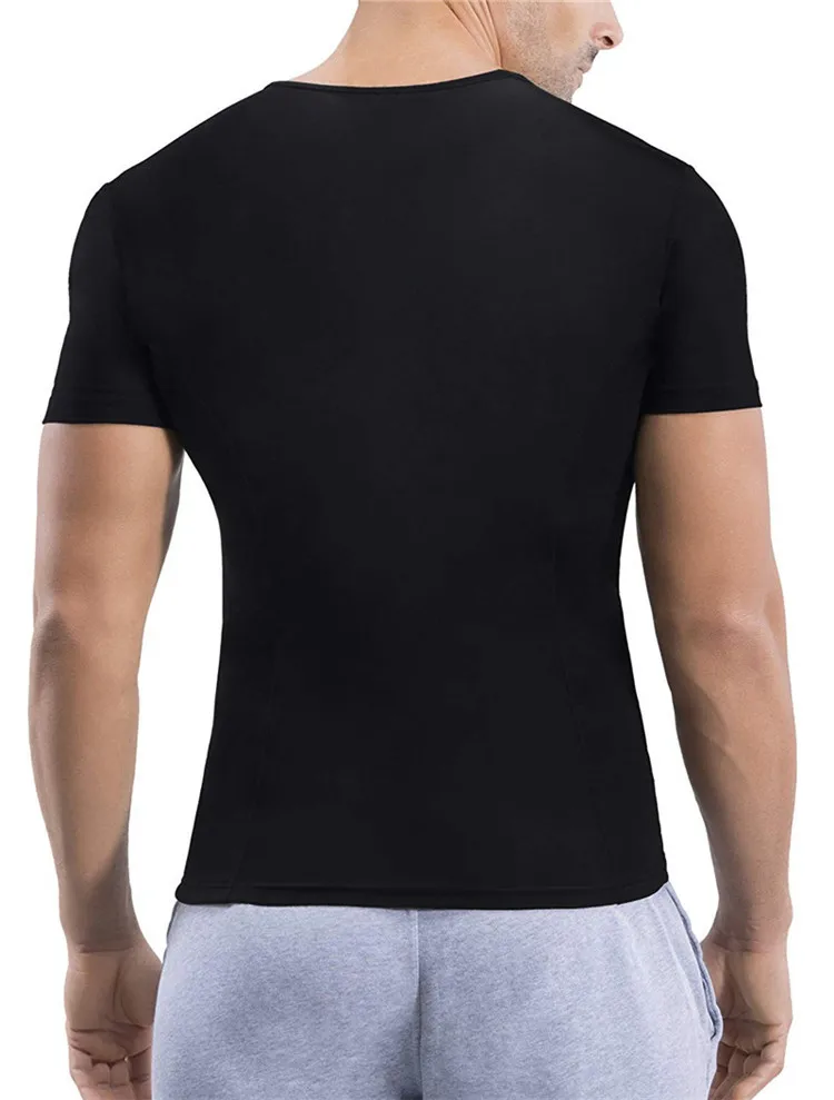 Hot selling Men Neoprene Shaperwear Waist Trainer Sauna Sweat Corset T-Shirts Slimming Vest