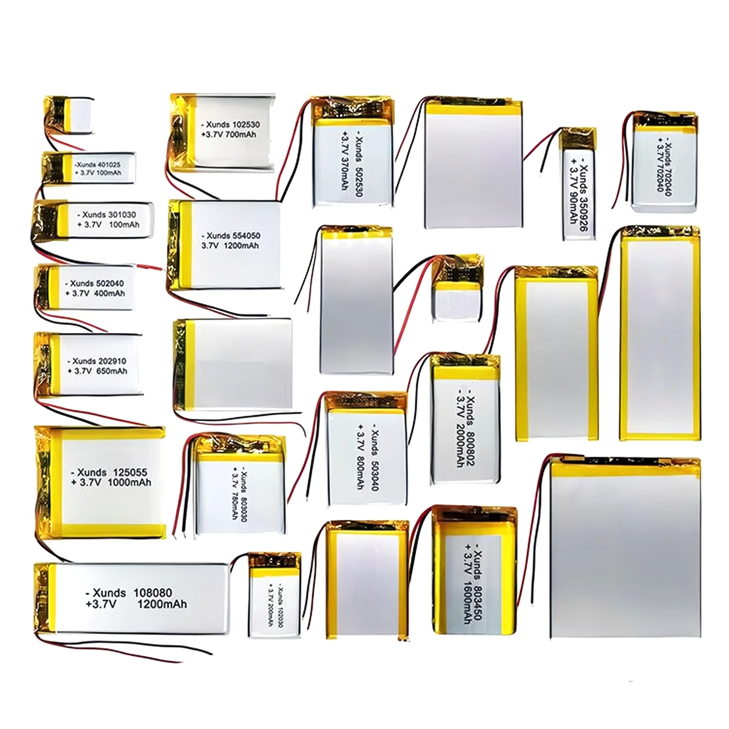 High quality 3.7V 7.4V Lithium ion Polymer Battery Discharge Rechargeable li polymer Lipo Battery for BT headset