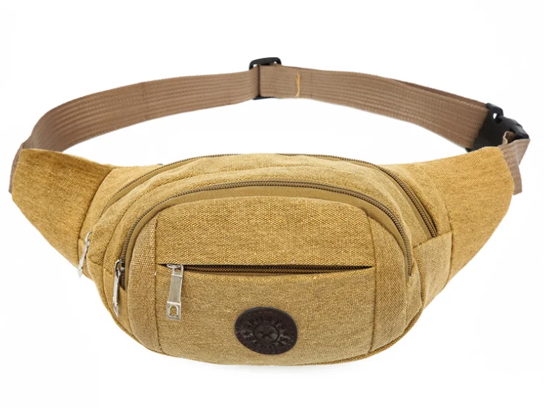 JANLON Outdoors Canvas Bag Hunting Tactical Small Belt Bag Men Running Gym Pouch Men  Mobile Phone Waist Bag