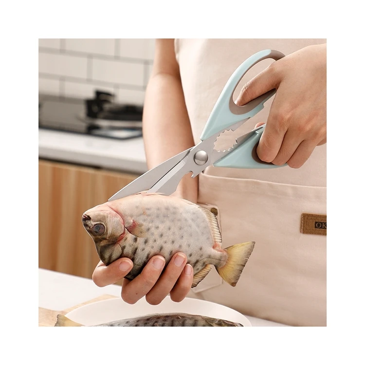 High Quality Household Kitchen Scissors Strong Stainless Steel Kitchen Scissors With Cover