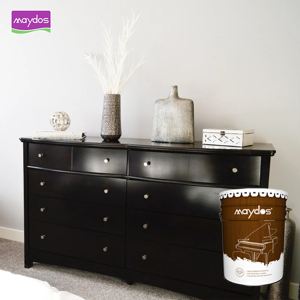 Top factory PU wood paint white matte for furniture factory