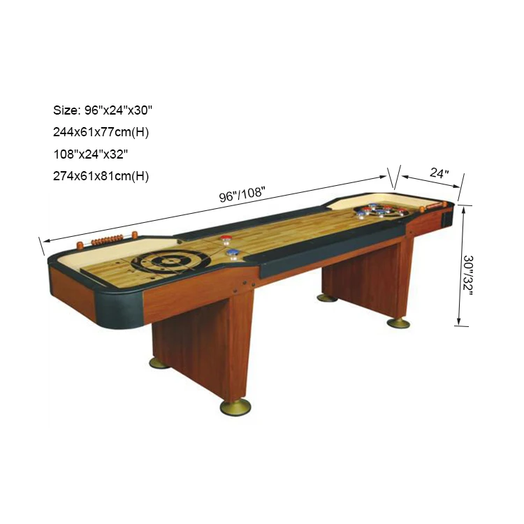 SZX High-end parlor game 9ft table shuffleboard for sale