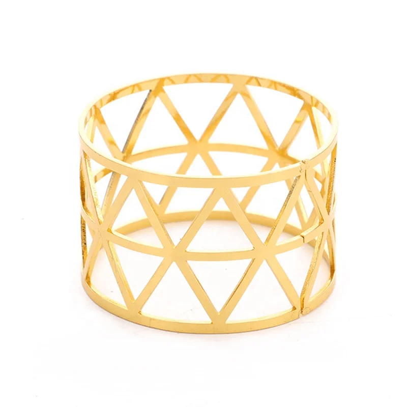 Aluminum napkin ring holder royal design wedding party tableware table decoration tissue holder napkin ring