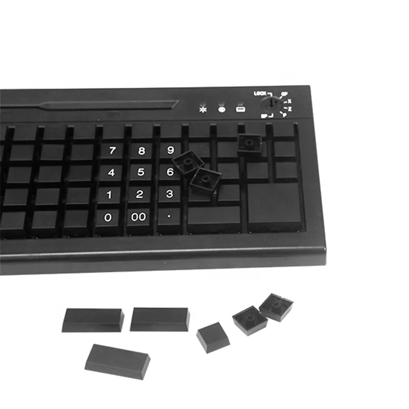 High Quality USB+PS2 60-Keys Pos Programmable Membrane Cash Register Pos Keyboard