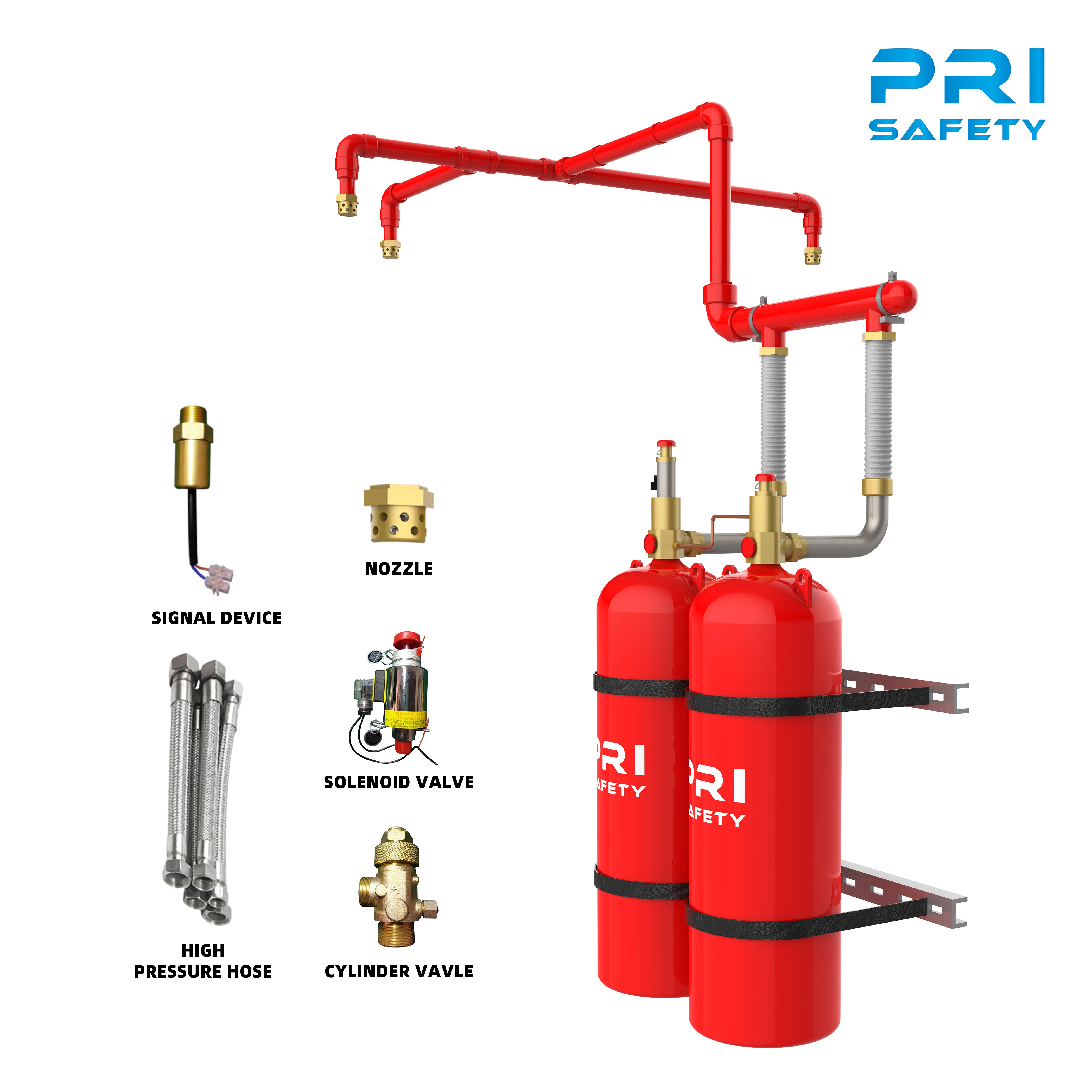HFC 227ea FM 200 Fire Suppression System