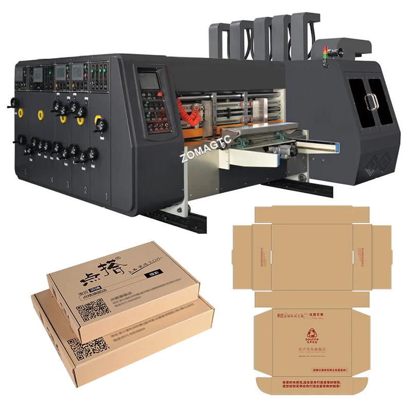 High Speed Fully Automatic Printing Slotter Carton Box Packing Machine Paper Flatbed Die Cutting Slotting Machine for Carton Box