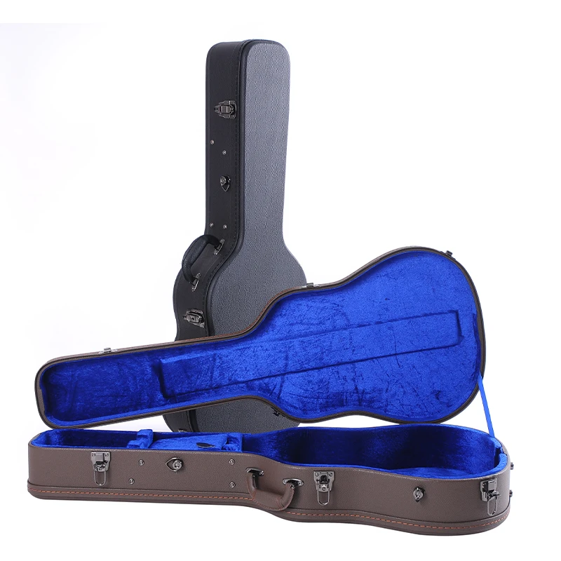 Professional Factory Direct Sale Custom Wooden Acoustic Guitar Hard Case Moisture-proof Premium Case For Classical Guitar