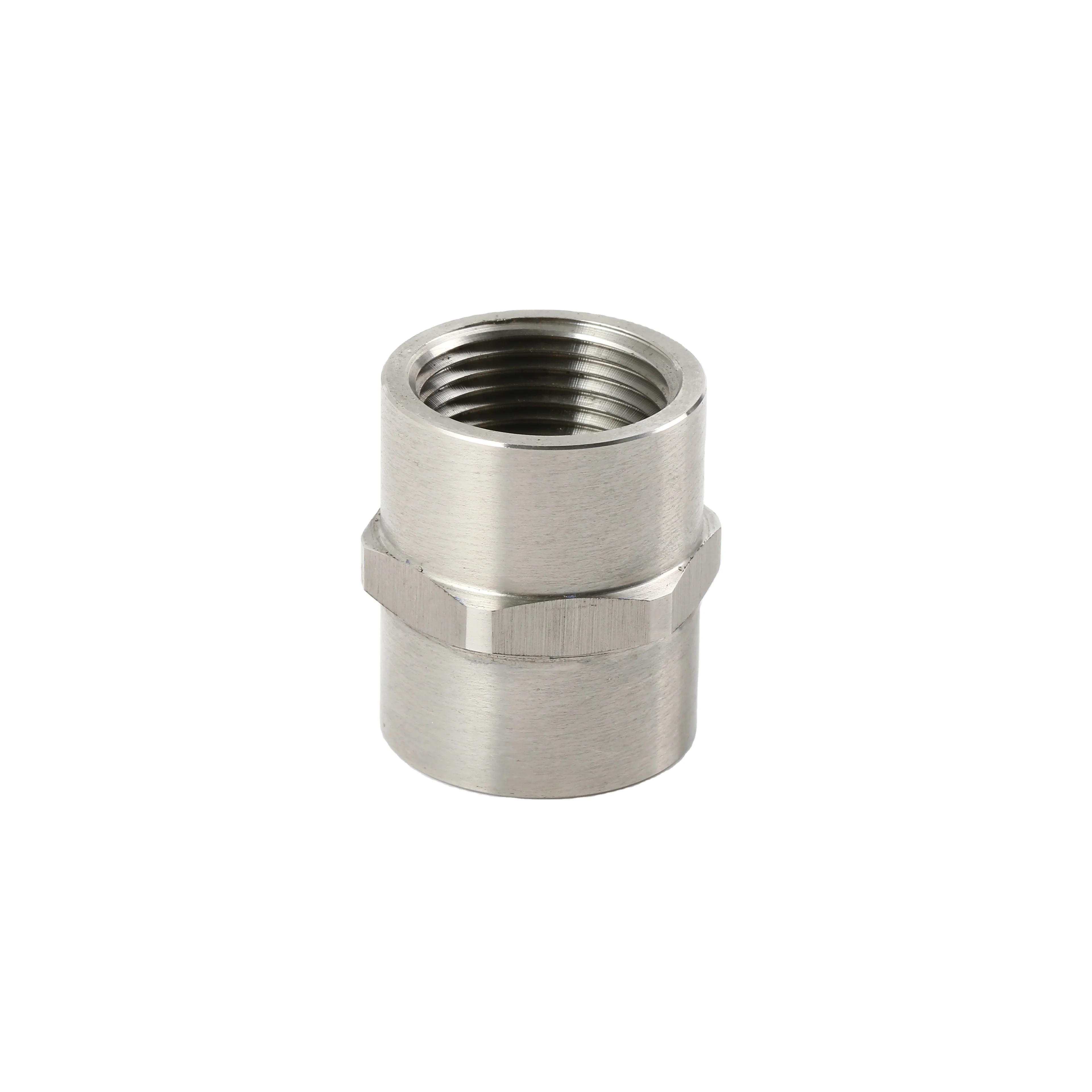 High quality 304 pipe fitting female hex coupling  stainless steel waterproof and explosion proof joint
