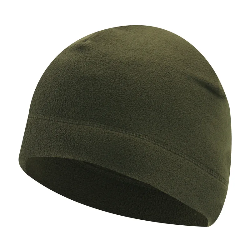 2025 Spring Promotional High Quality Winter Warm Thick Custom Plain Polar Fleece Beanie Hat