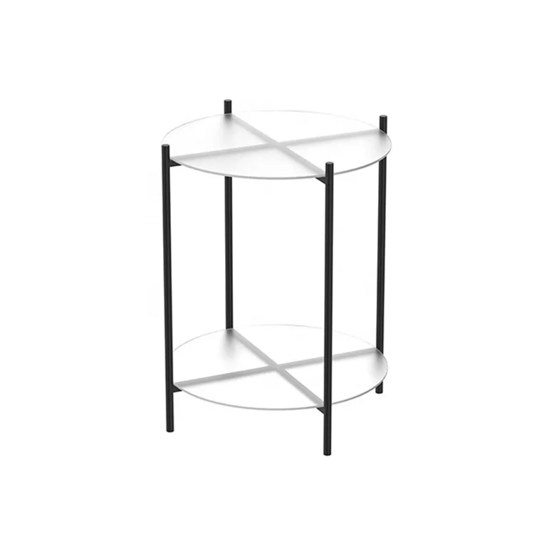 Компактная мебель, современный диван, металлический Маленький журнальный столик, круглый стеклянный боковой столик для кровати