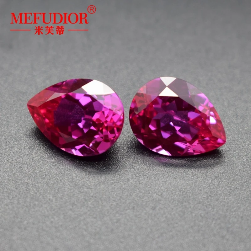 High quality pear ruby  price per stone gemstones 3# Corundum ruby