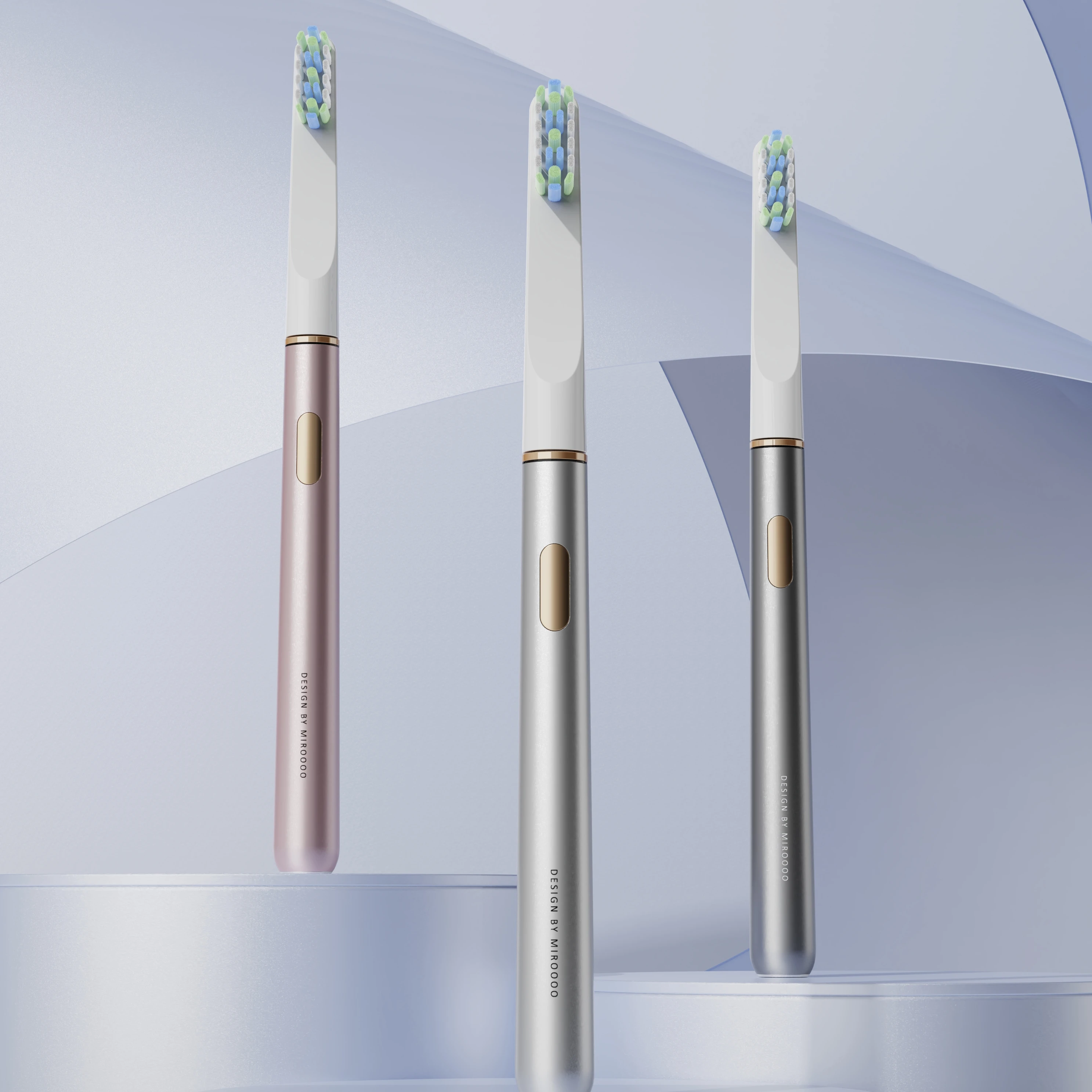 Оптовая продажа Высококачественная электрическая зубная щетка LULA Beauty беспроводная перезаряжаемая тонкая алюминиевая ручка звуковая для взрослых
