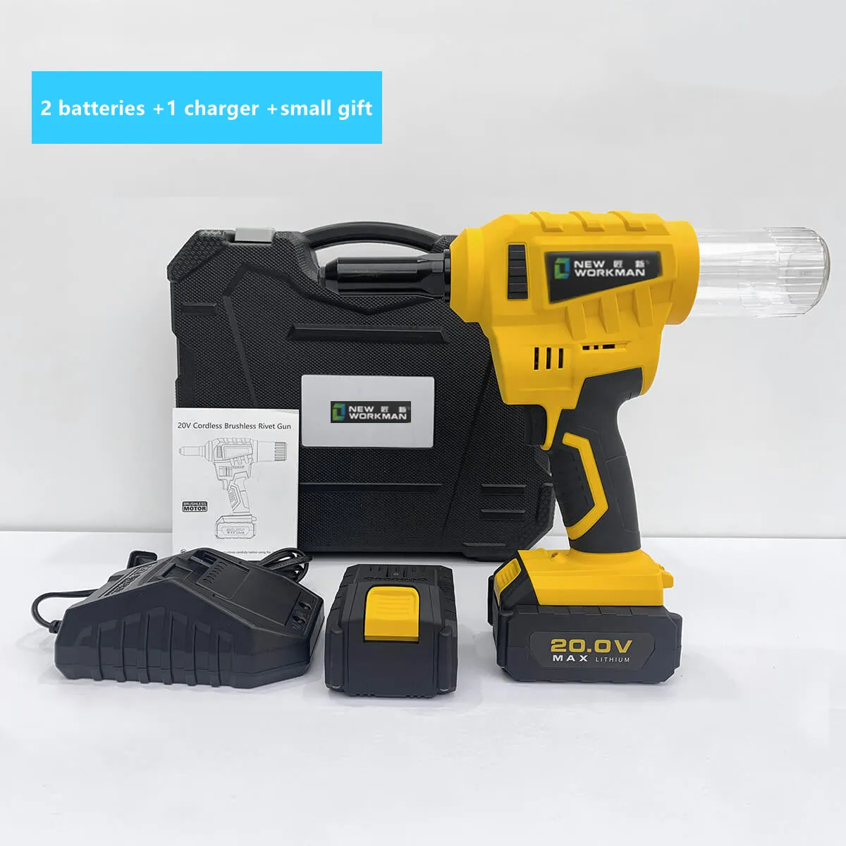 Factory Sale Various Tool China automatic Adjustable gun Electric Cordless Rivet Gun