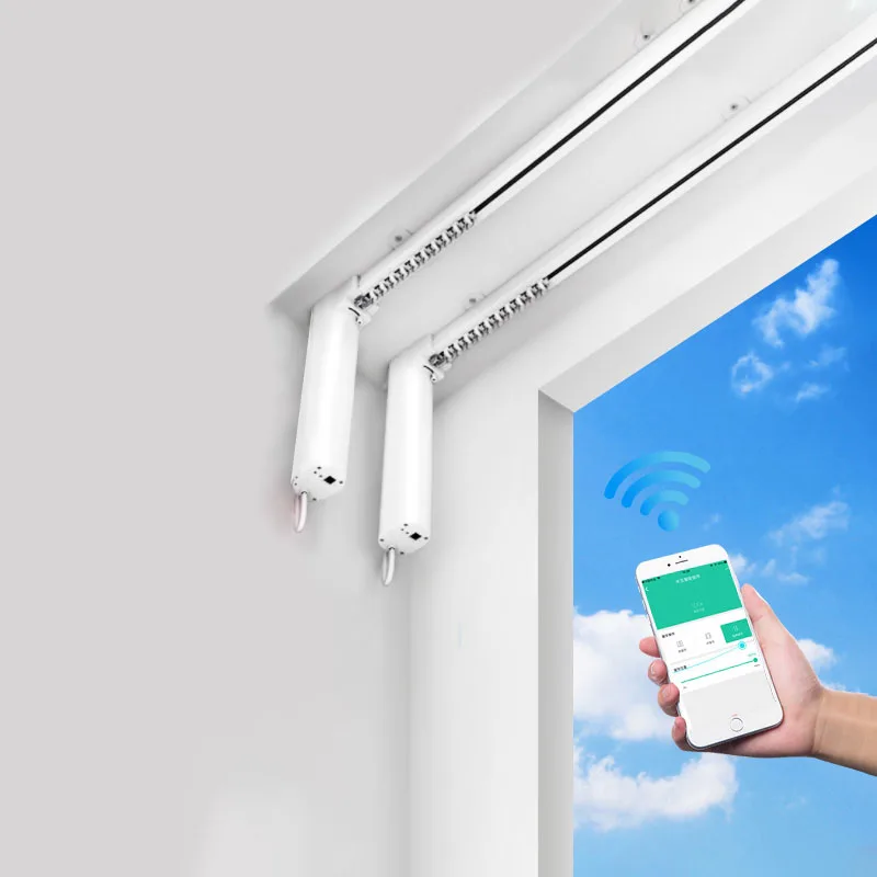 Electric smart curtain system home curtain automatic motor wifi/zigbee control