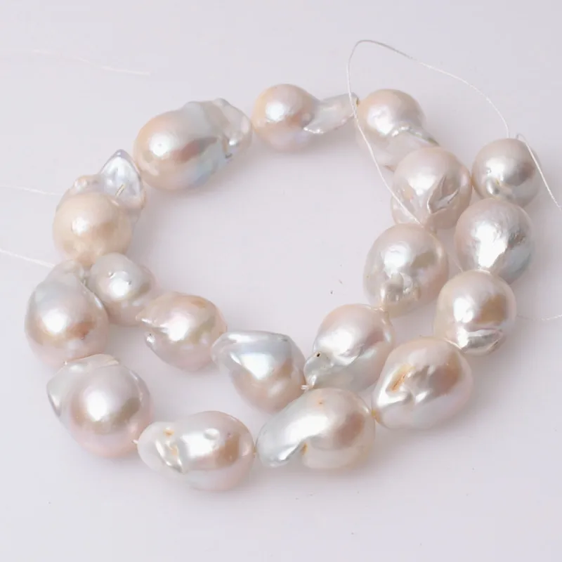 Низкий минимальный заказ, 15*25 мм, класс AA, Пресноводный Культивированный Жемчуг ядро, барочный жемчуг