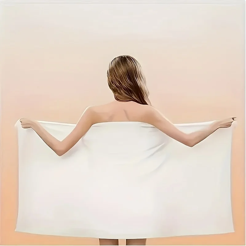 Disposable oversized bath towel non-woven cotton compressed bath towel with