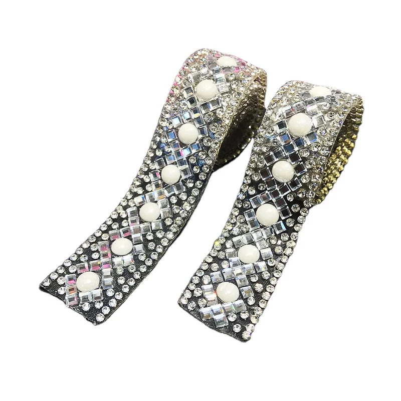 Оптовая продажа, белый жемчуг, стеклянный горный хрусталь, одежда, аппликация, термоплавкий клей, отделка стразами