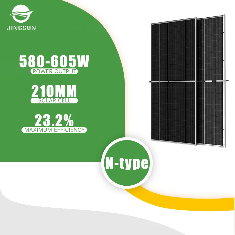 Поглощенный свет Jingsun 580 Вт 600 590 605 солнечные панели для домашнего хранения энергии
