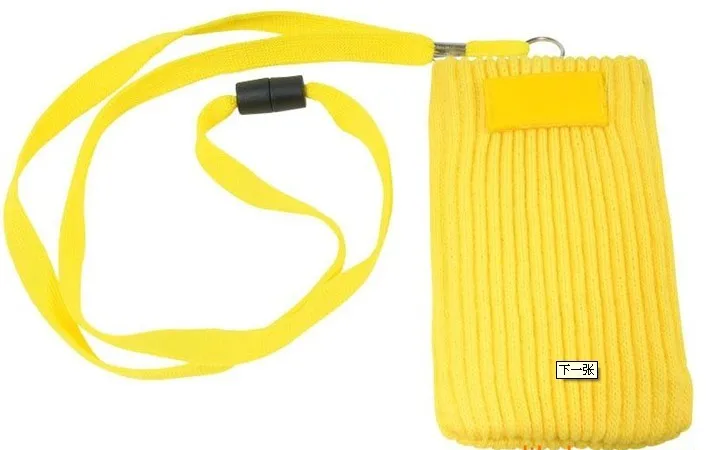 
Newest custom Deluxe handheld beaded Knitting cell phone bag,mobile phone pocket 