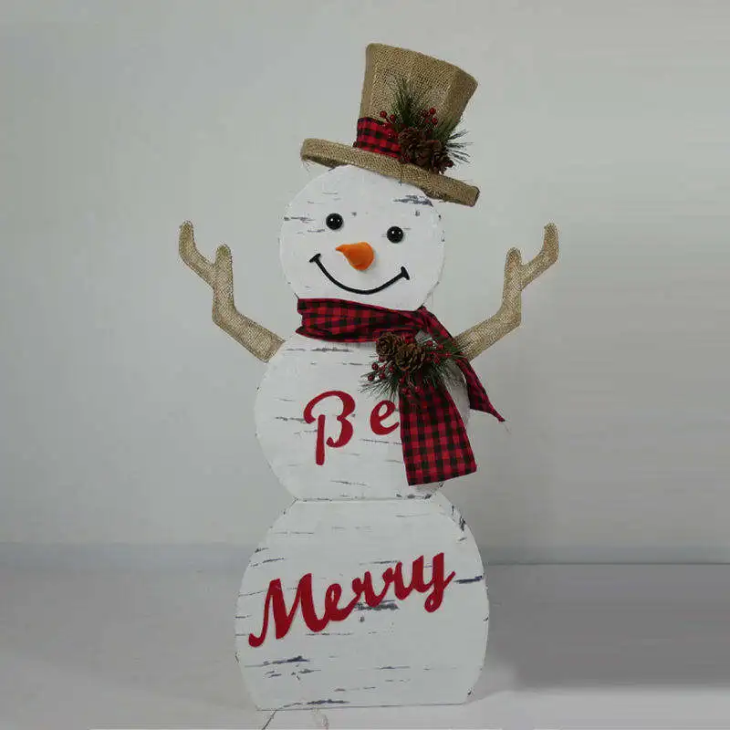 Exquisite Sculpture Christmas Snowman Motif Lights For Shopping Mall Decoration-snowman