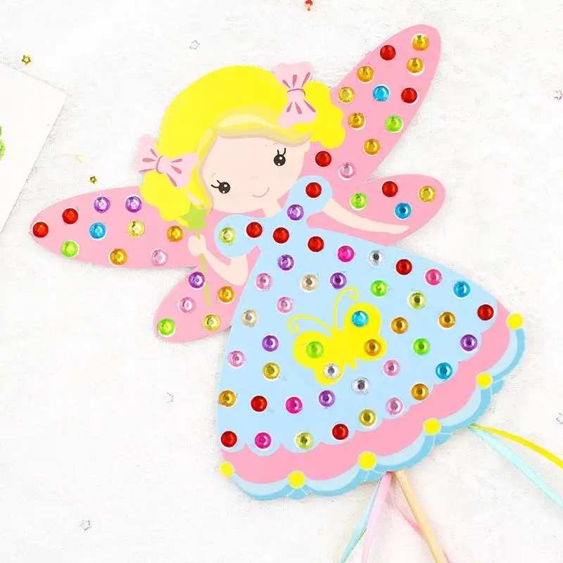 Hot sale DIY Handmade Gemstone Jewel diamond paste paintings mosaic sticker kids toy set