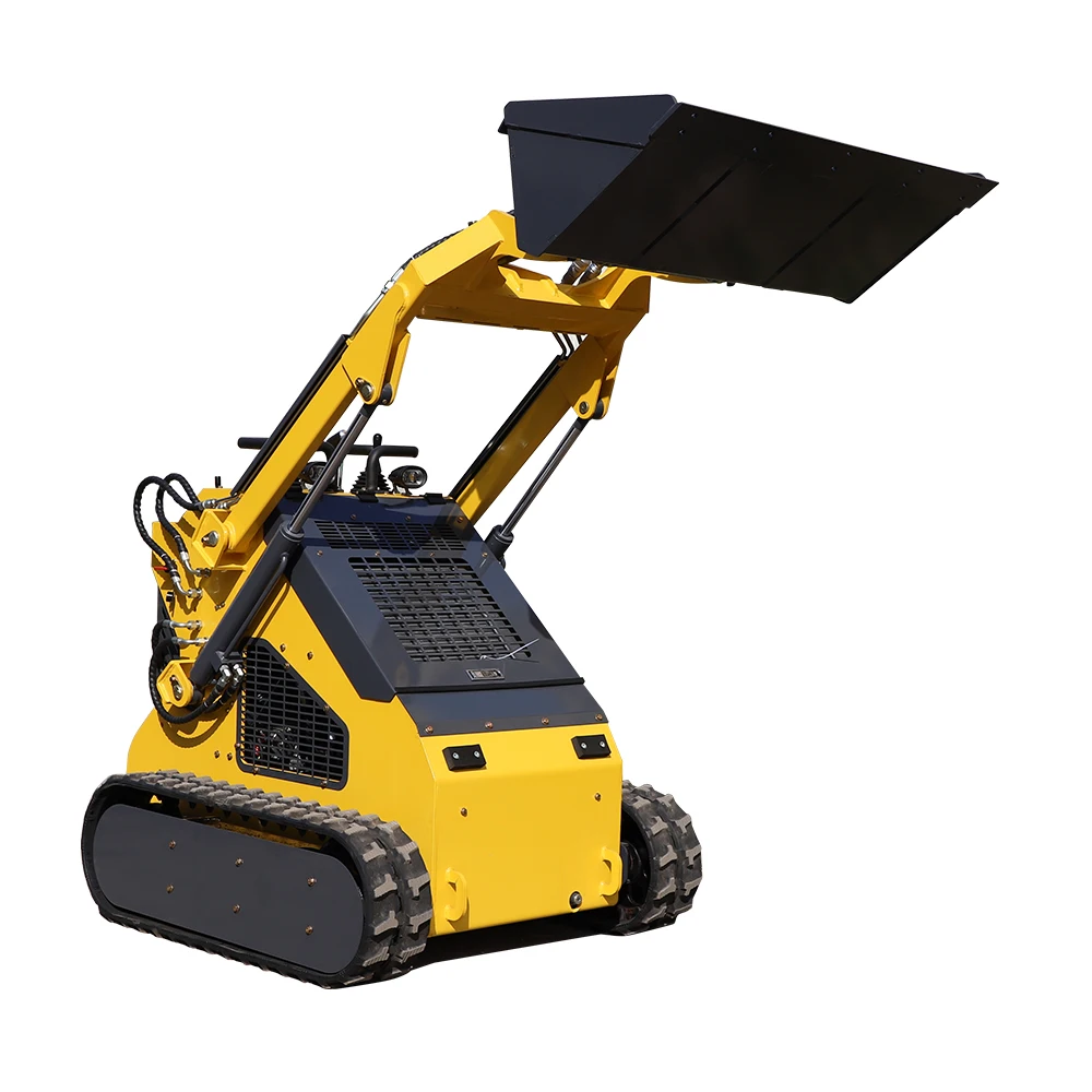Mini skid steer loader with diesel engine hydraulic servo joysticks control EPA Diesel power directly from factory