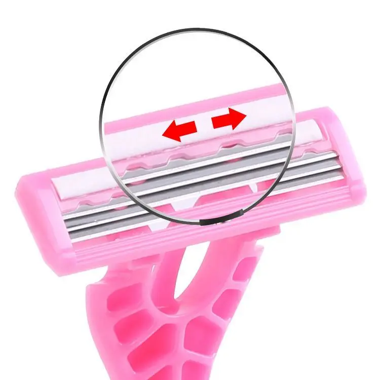 High Quality Razor Personal Care Women Disposable Plastic Safety Shaving Triple Blade Razor