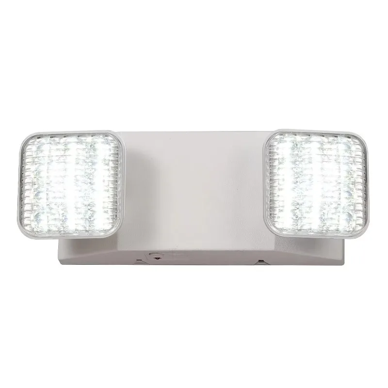 Led Emergency Light with Battery Backup Two Head Adjustable Commercial Emergency Led Lights 120-277v Hardwired Exit Fixtures