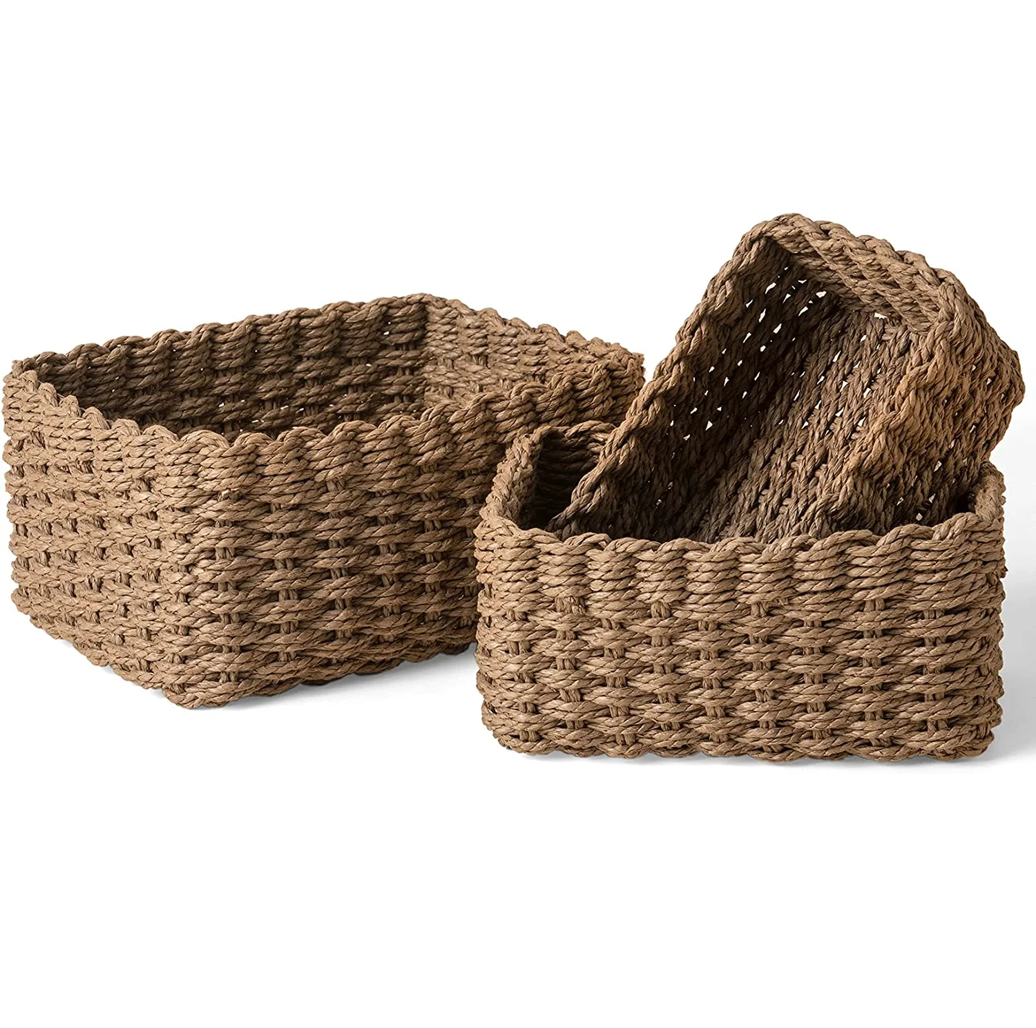 Тканая корзина для хранения игрушек