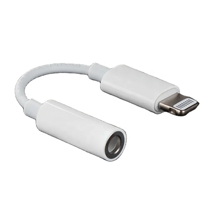 Адаптер AUX для наушников с разъемом Lightning на Шнур 3,5 мм для iPhone 7 8 Xr 11
