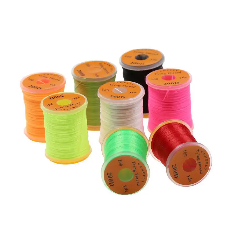 200d 100yard Fly Thread Premium Strong Durable Fly Tying Thread Spool Salmon Bass Flies Tying Thread Material