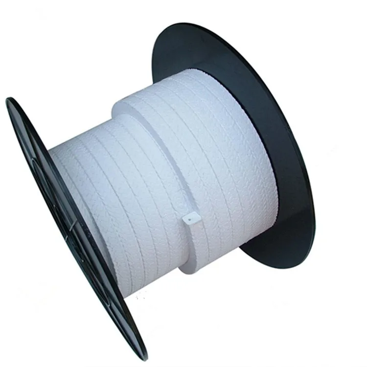 Factory direct 4mm5mm white pure ptfe gland packing ptfe gland packing seals tape