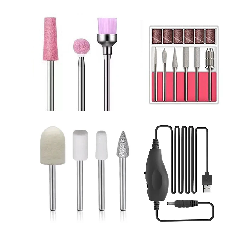 New 12v nail polish pen nail remover electromechanical grinding machine USB Portable E File