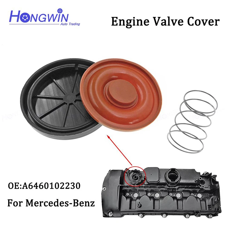 A6460102230 HONGWIN Car Engine PCV Valve Cover Repair Kit With Membrane 6460102230 For M-ercedessBenzs W211 E200 E220  2002-2009