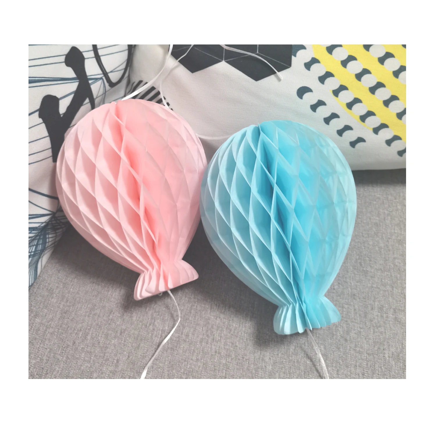 
3D Balloon Shape paper Honeycomb ball for wedding decoration party supplies 