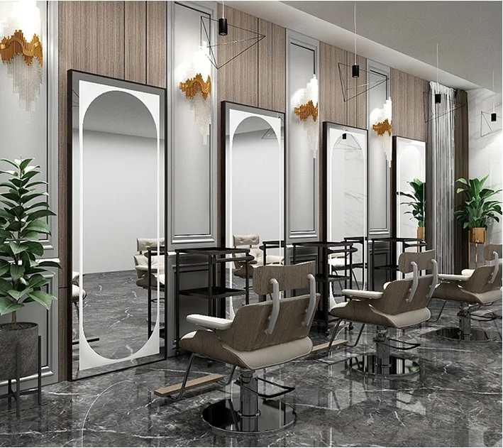 Modern Luxury Beauty Salon Barber Shop Salon Mirrors For Sale