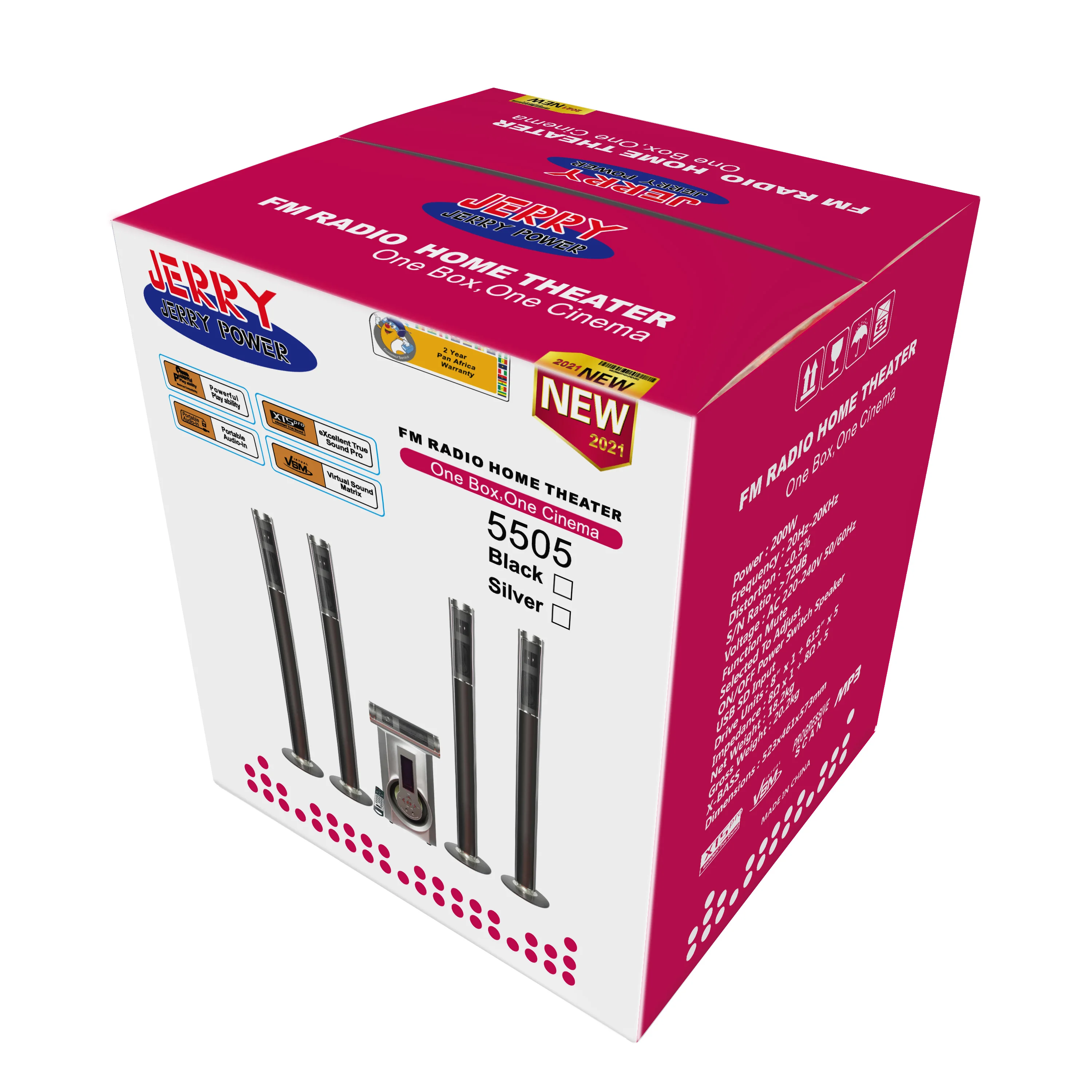 Super Quality home theater sound system multi functional amplifier speaker with power amplifier JR-5505