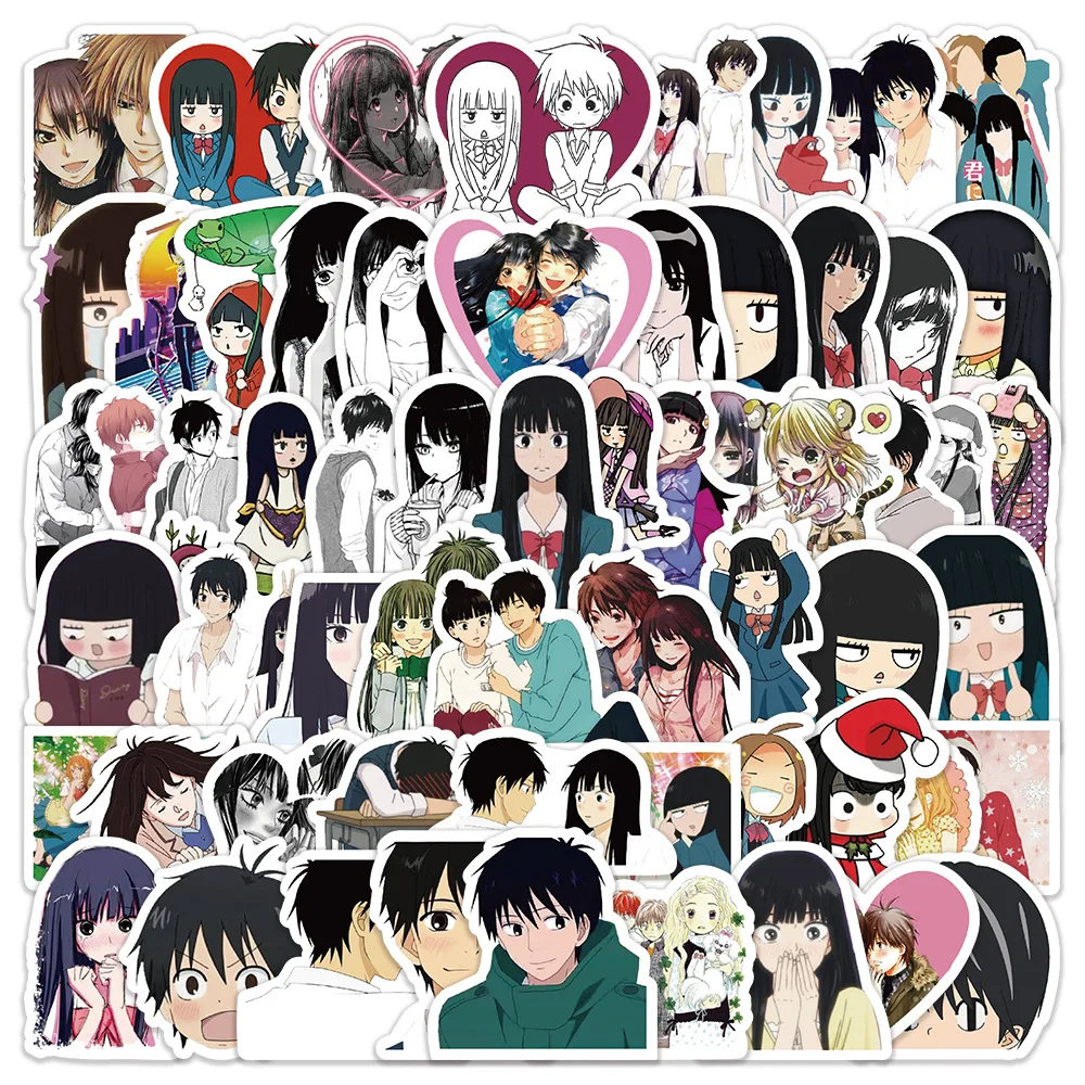 60pcs/bag Anime Kimi Ni Todoke Luggage Mobile Phone Case Notebook Decoration Graffiti Stickers