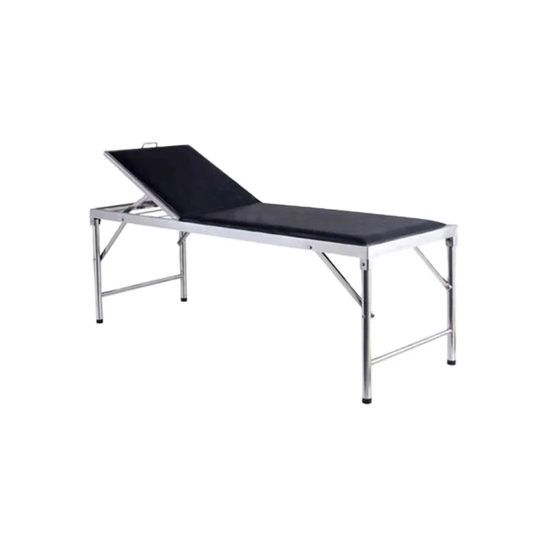 Hospital Clinic Stainless Steel Folding Patient Examination Couch Medical Exam Table