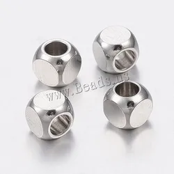 Розничная продажа, продается сумка 20 шт./пакет оригинальный цвет покрытием с большим отверстием нержавеющая сталь spacer бисера для браслета