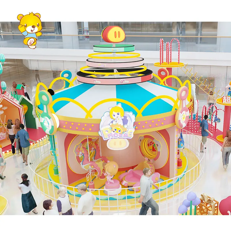 Children Carousel Merry Go Round Outside Toys Garden Games Kids Outdoor Playground Equipment For Sale