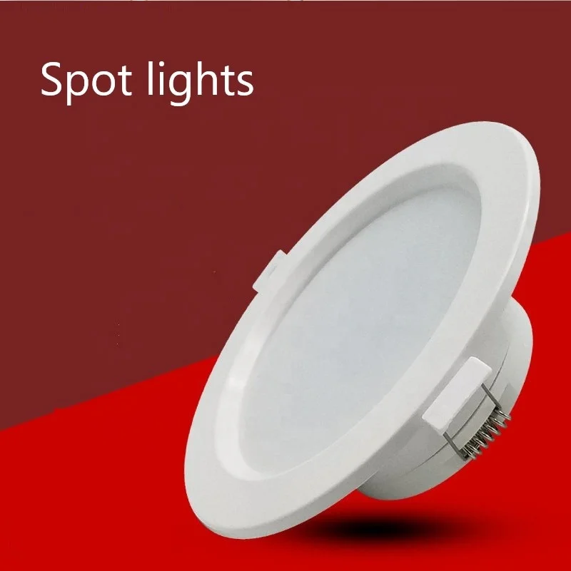 High Quality Downlights 3W 5W 7W 9W 12W 15W 18W 21W White Black Aluminium Shell Indoor Sitting Room LED Ceiling Light